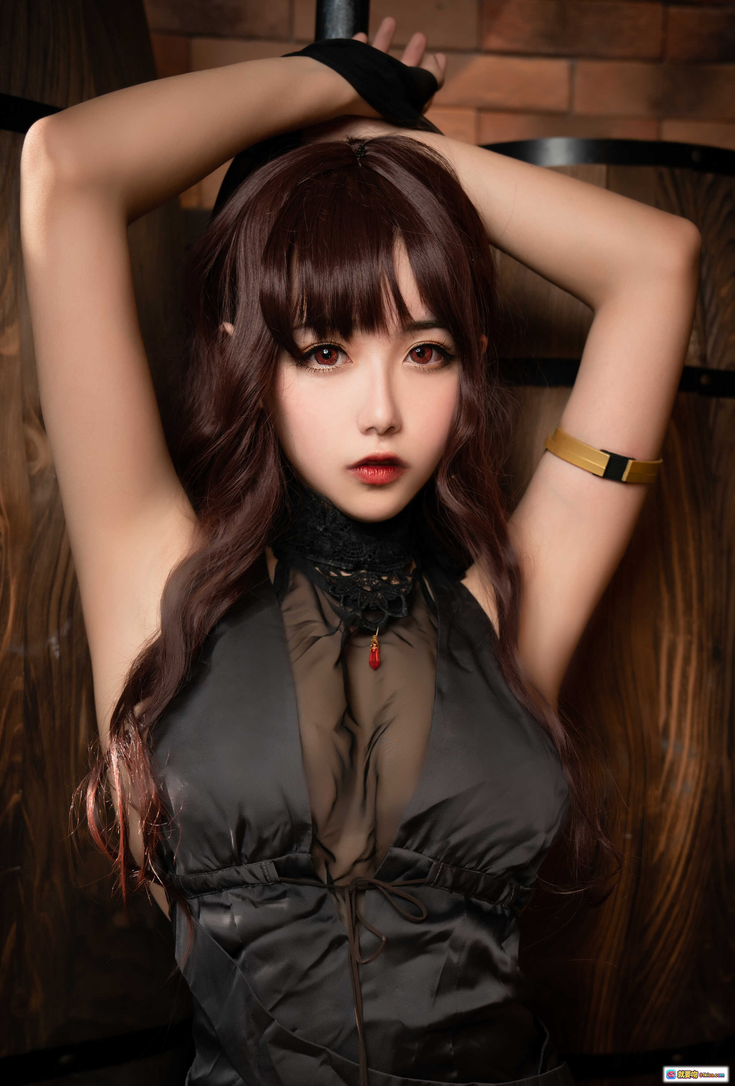 图片[8] - Momoko葵葵 NO.013 DSR50 优雅黑裙美少女手持酒杯酒吧写真 30P高清 Cosplay性感诱惑风 - 就要吻