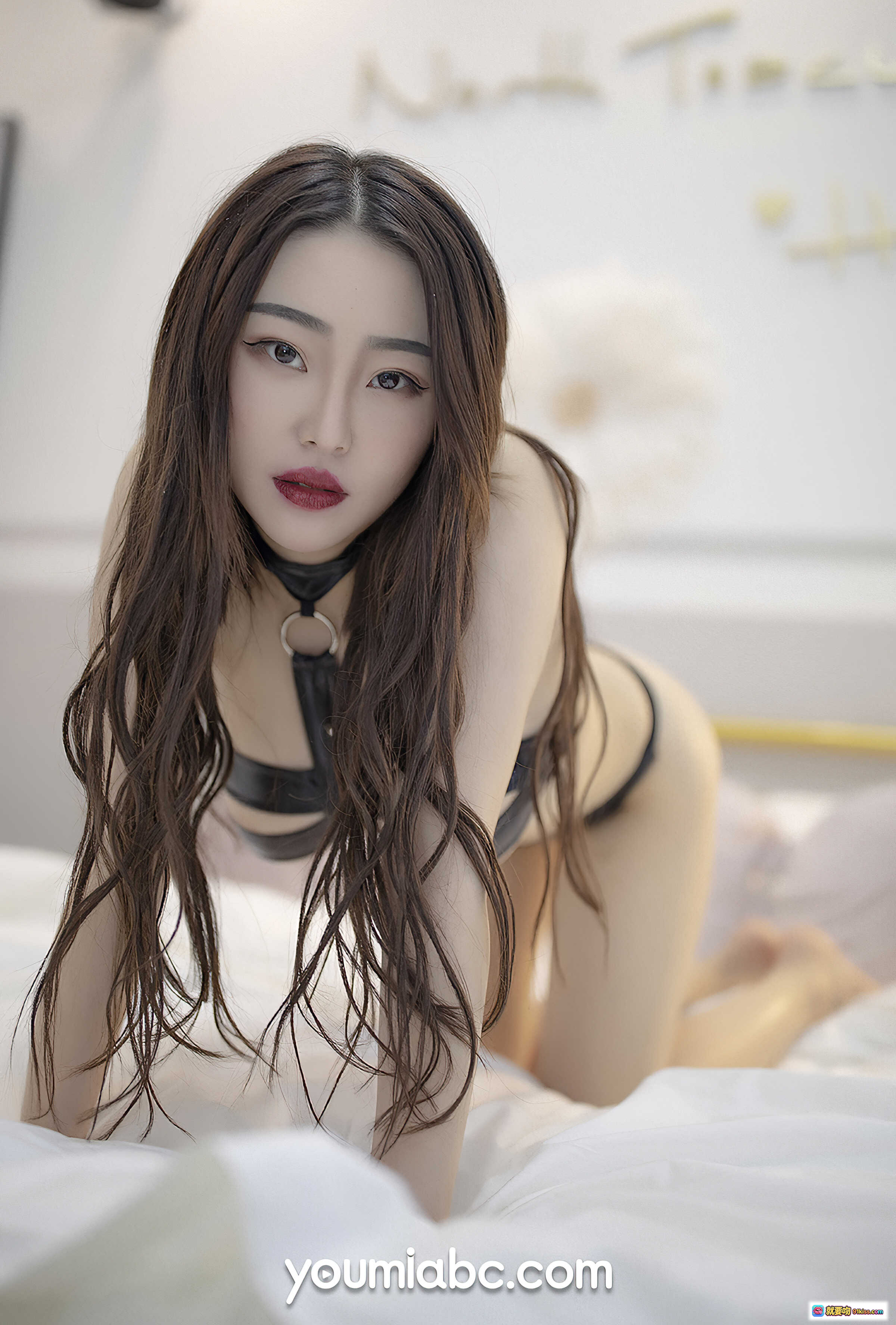 图片[3] - YouMi尤蜜2021.01.24情趣派对Domen瑶瑶黑皮吊带内衣性感写真31P - 就要吻