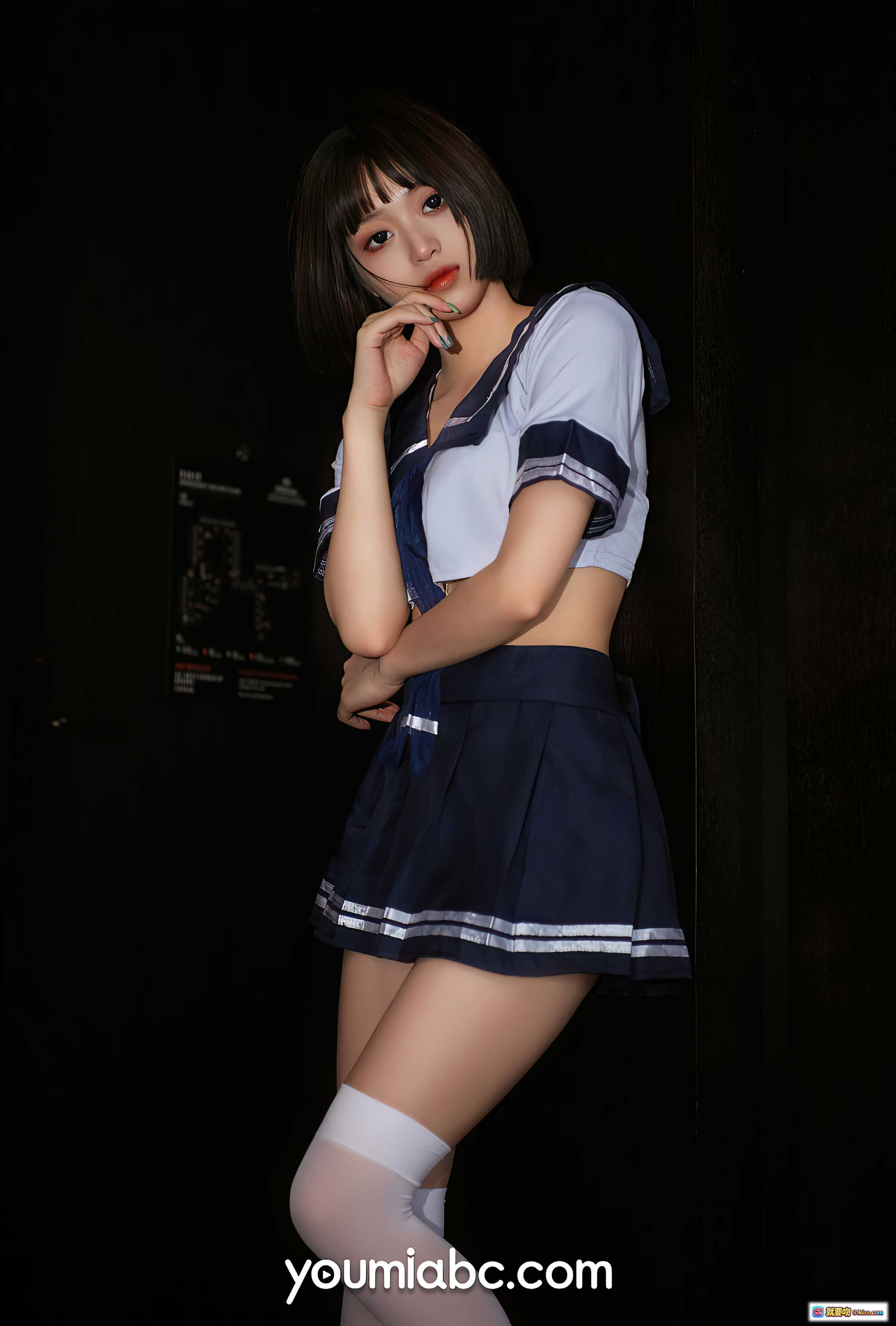 图片[9] - YouMi尤蜜2021.07.19放学等我萌系JK制服少女门后偷看写真28P435MB - 就要吻