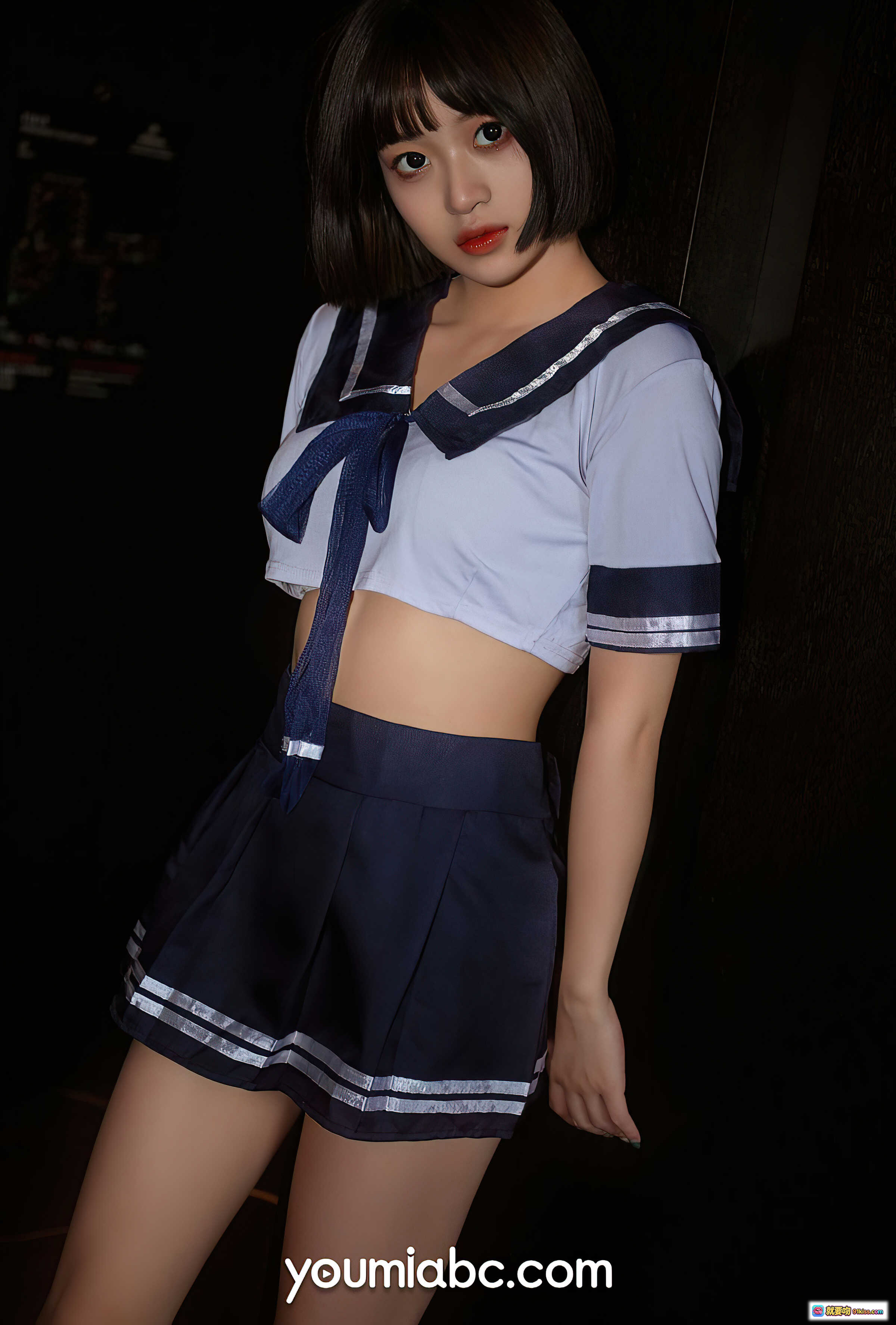 图片[5] - YouMi尤蜜2021.07.19放学等我萌系JK制服少女门后偷看写真28P435MB - 就要吻