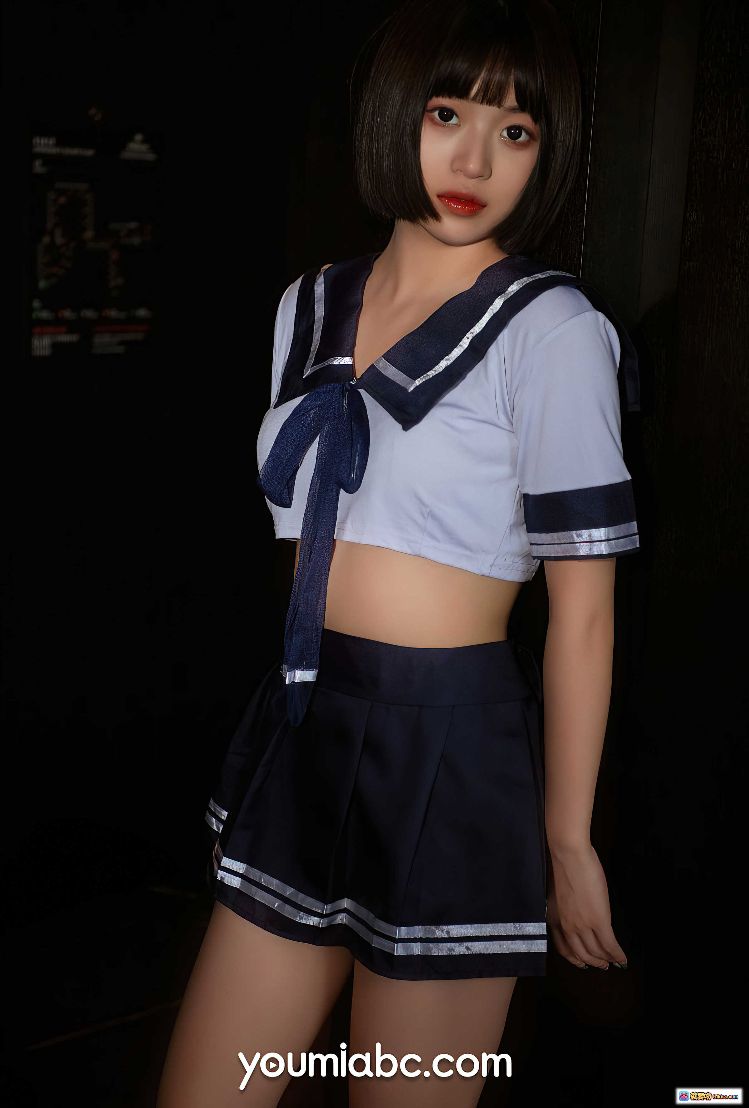图片[6] - YouMi尤蜜2021.07.19放学等我萌系JK制服少女门后偷看写真28P435MB - 就要吻