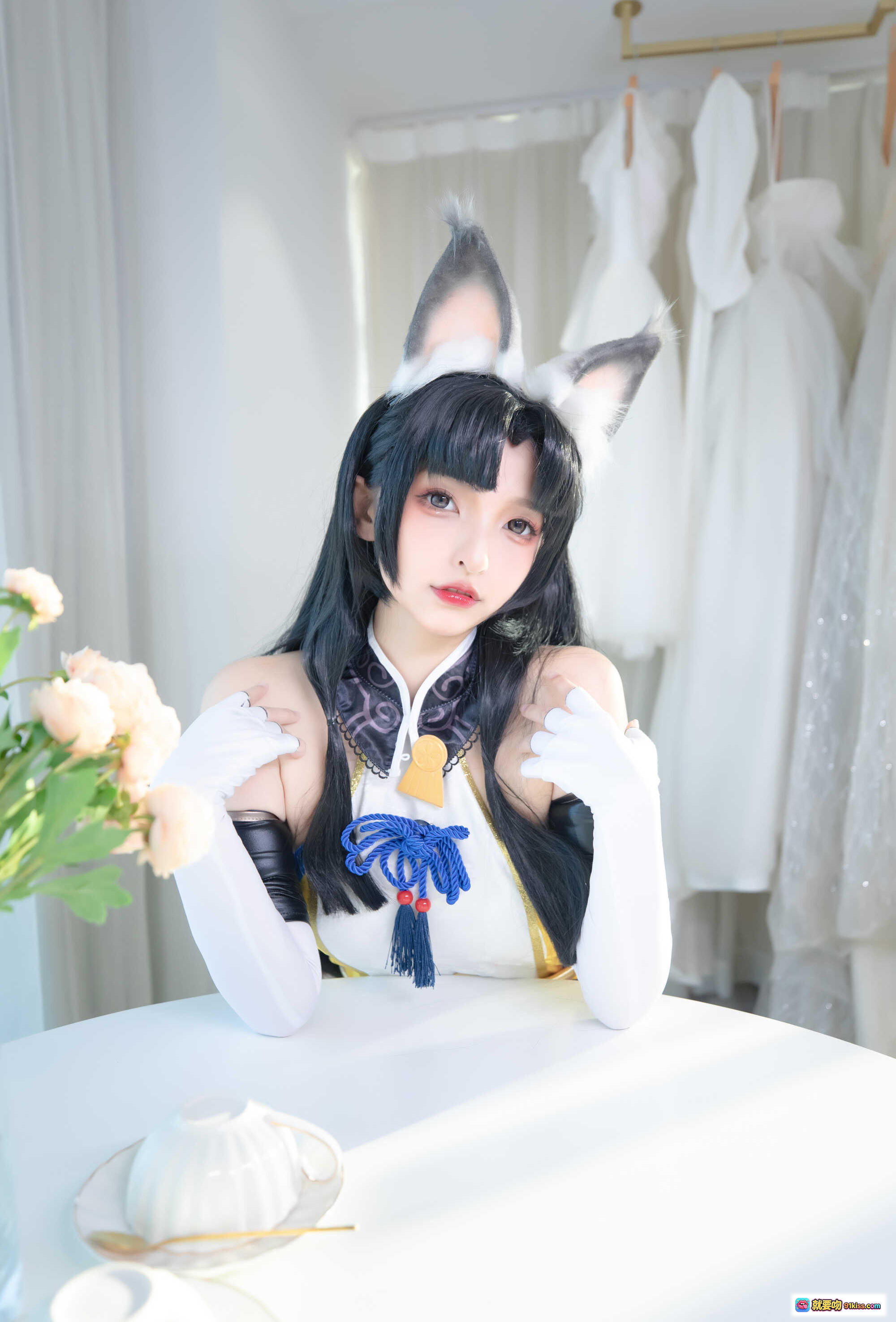 图片[4] - 神楽坂真冬NO.093黑丝胡桃cos第四季8写真75P高清美腿性感跪姿室内窗边场景 - 就要吻