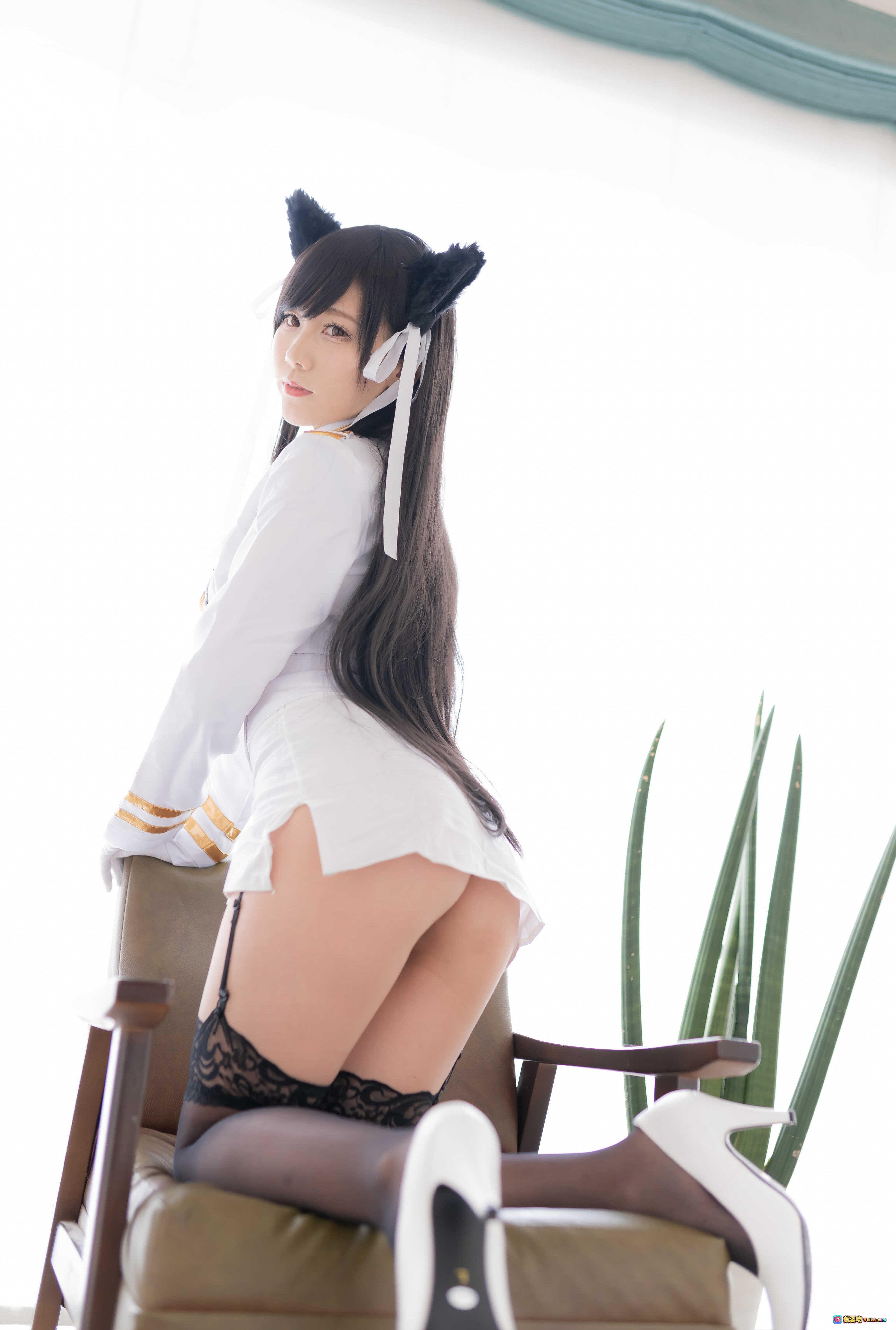 图片[1] - 日本美女KenKen爱宕日和猫耳制服写真 200P高清美图 黑丝蕾丝诱惑 坐姿优雅室内拍摄 - 就要吻