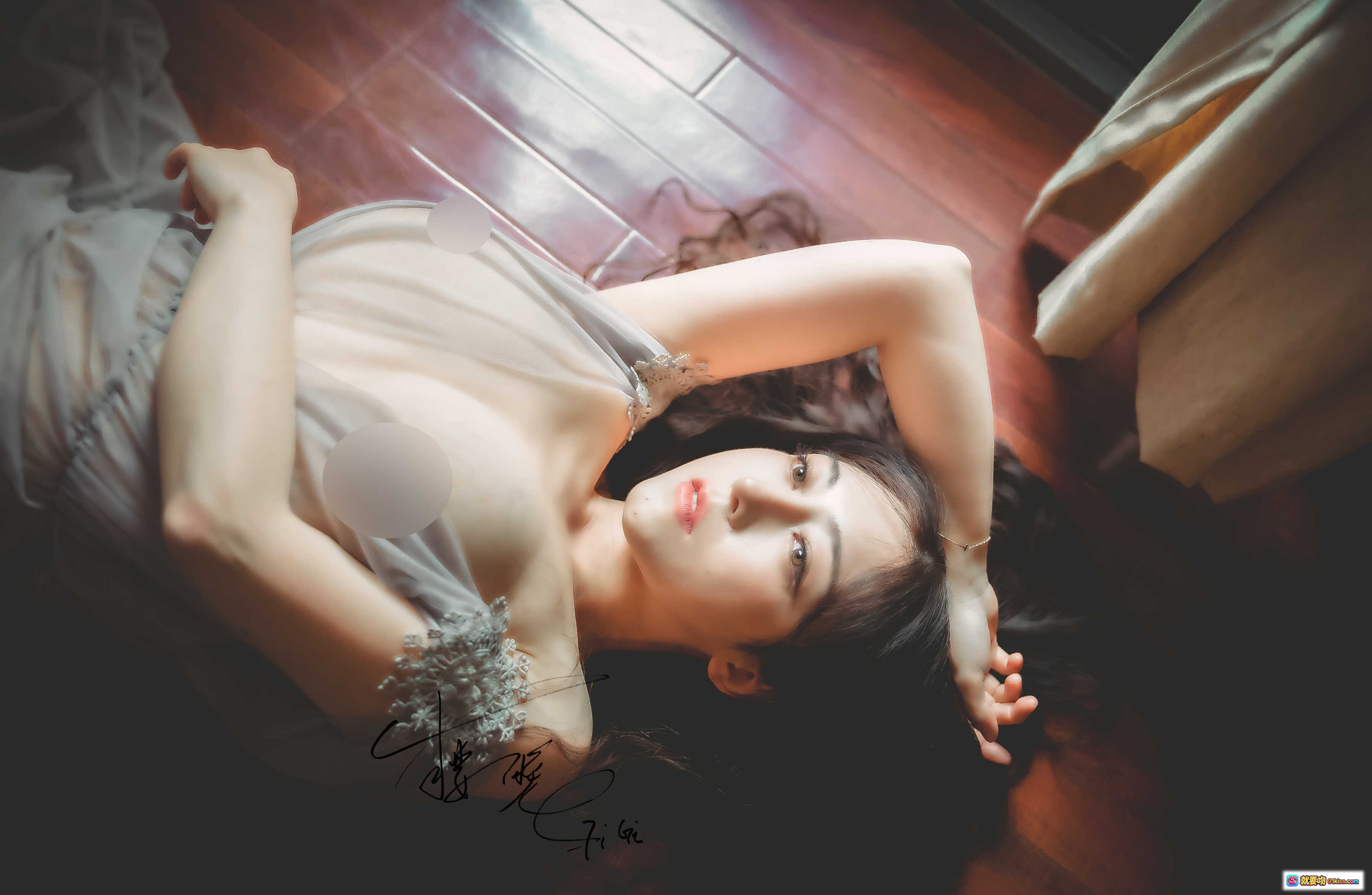 图片[7] - 樱晚gigi cos写真 | 红紫和风浴衣 | 白花背景性感摆拍 | 付费作品002[27P] - 就要吻