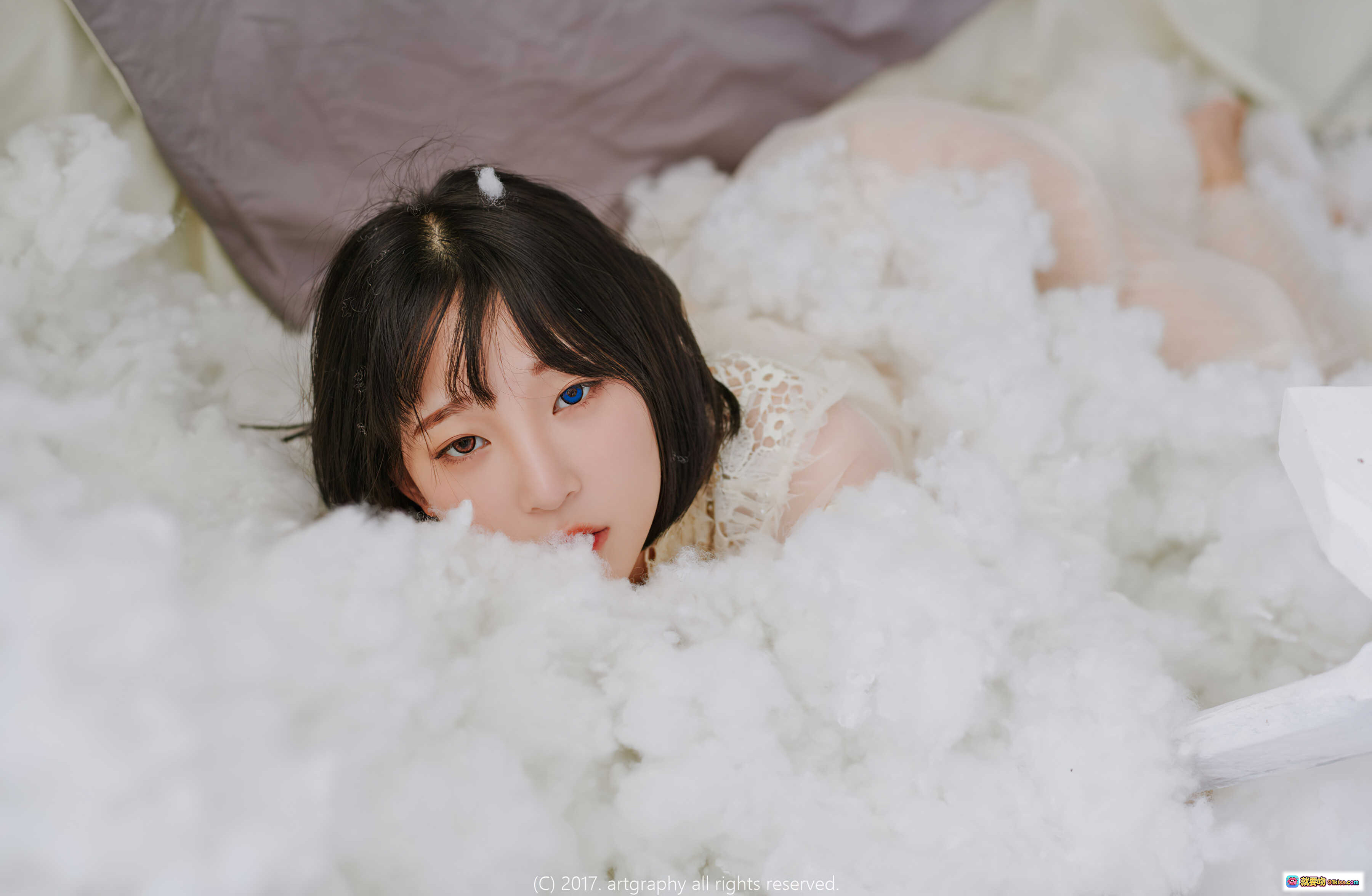 图片[2] - 姜仁卿NO.050白色蕾丝吊带写真｜Inkyung_ArtGravia柔美私房风｜39P高清美图收藏 - 就要吻