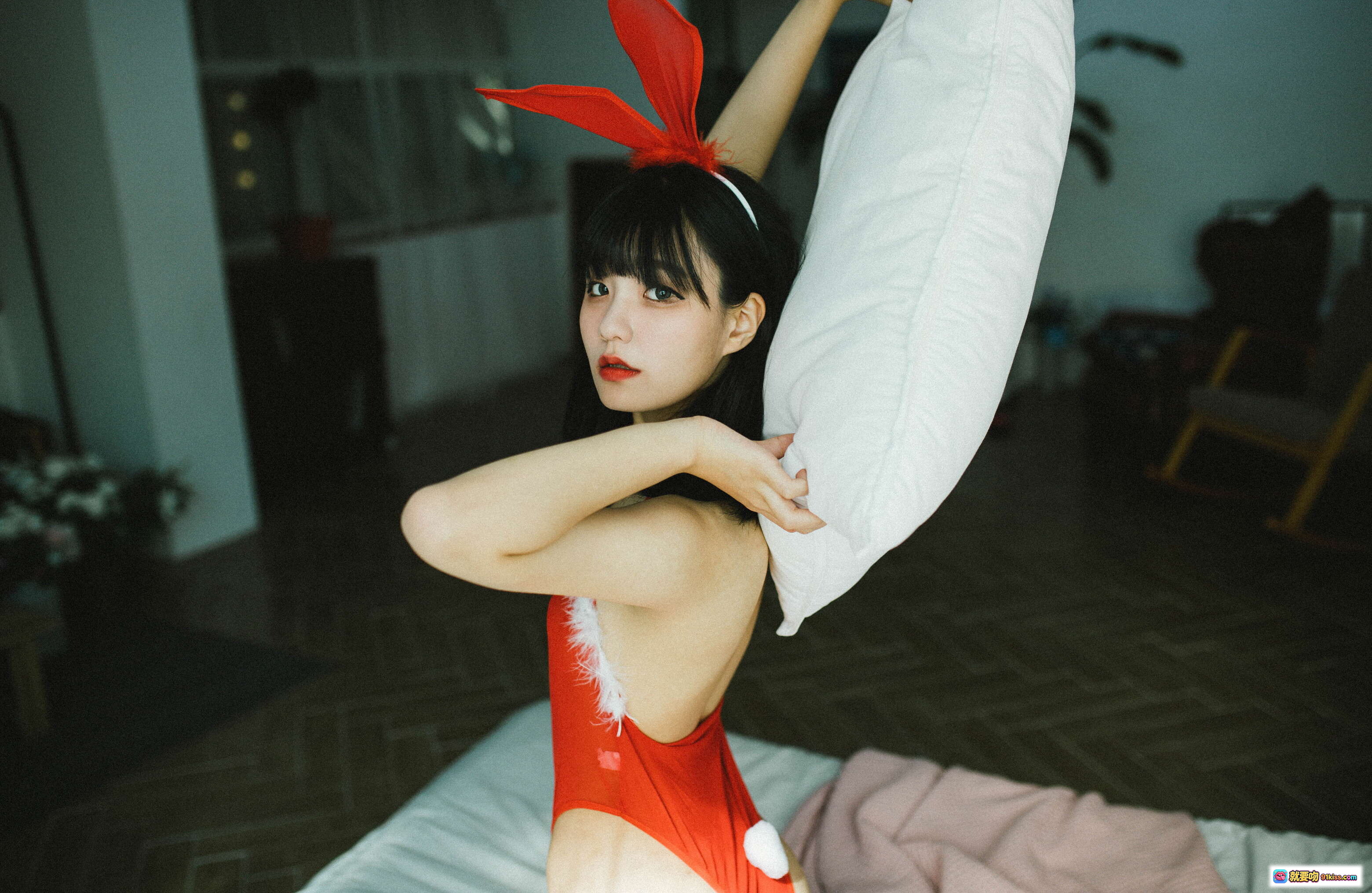 图片[8] - 韩国正妹Jenny NO.026 Moon Night Snap写真 141P 红色兔女郎装浴室私拍 甜美性感风格 - 就要吻