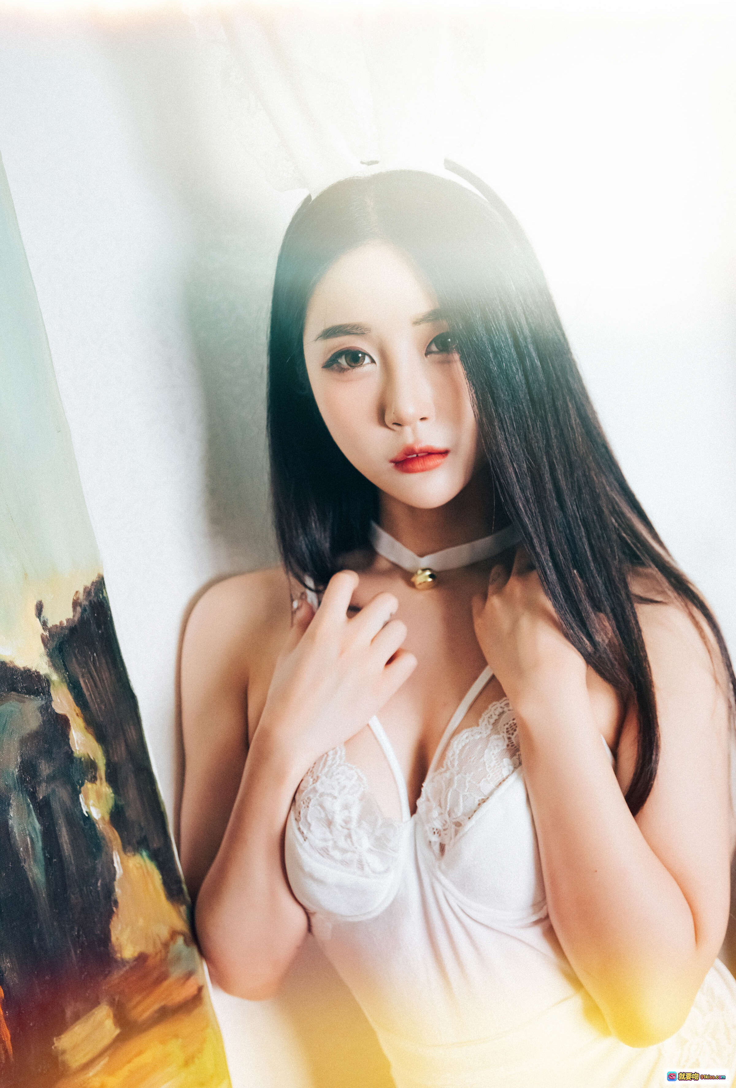 图片[2] - Bomi(__) NO.009 [Loozy] Made For You 美女写真 51P 白色吊带 长发红唇 温柔眼神 艺术光影 时尚摄影 优雅气质 甜美风格 精致妆容 高清图集 - 就要吻