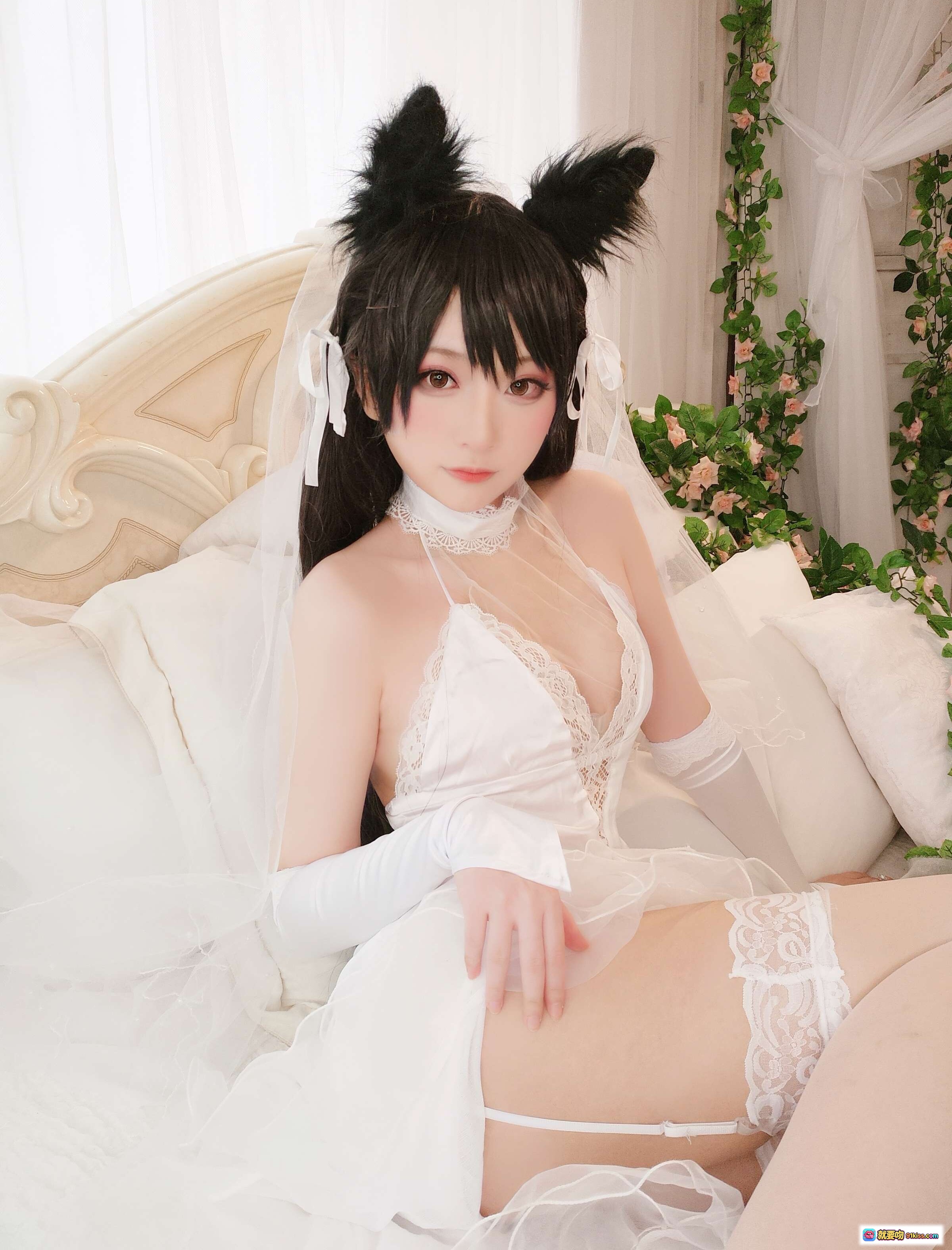 图片[5] - Yuki亭一月Fantia会员限定写真76P｜黑发兔耳少女白蕾丝睡衣私房美图 - 就要吻