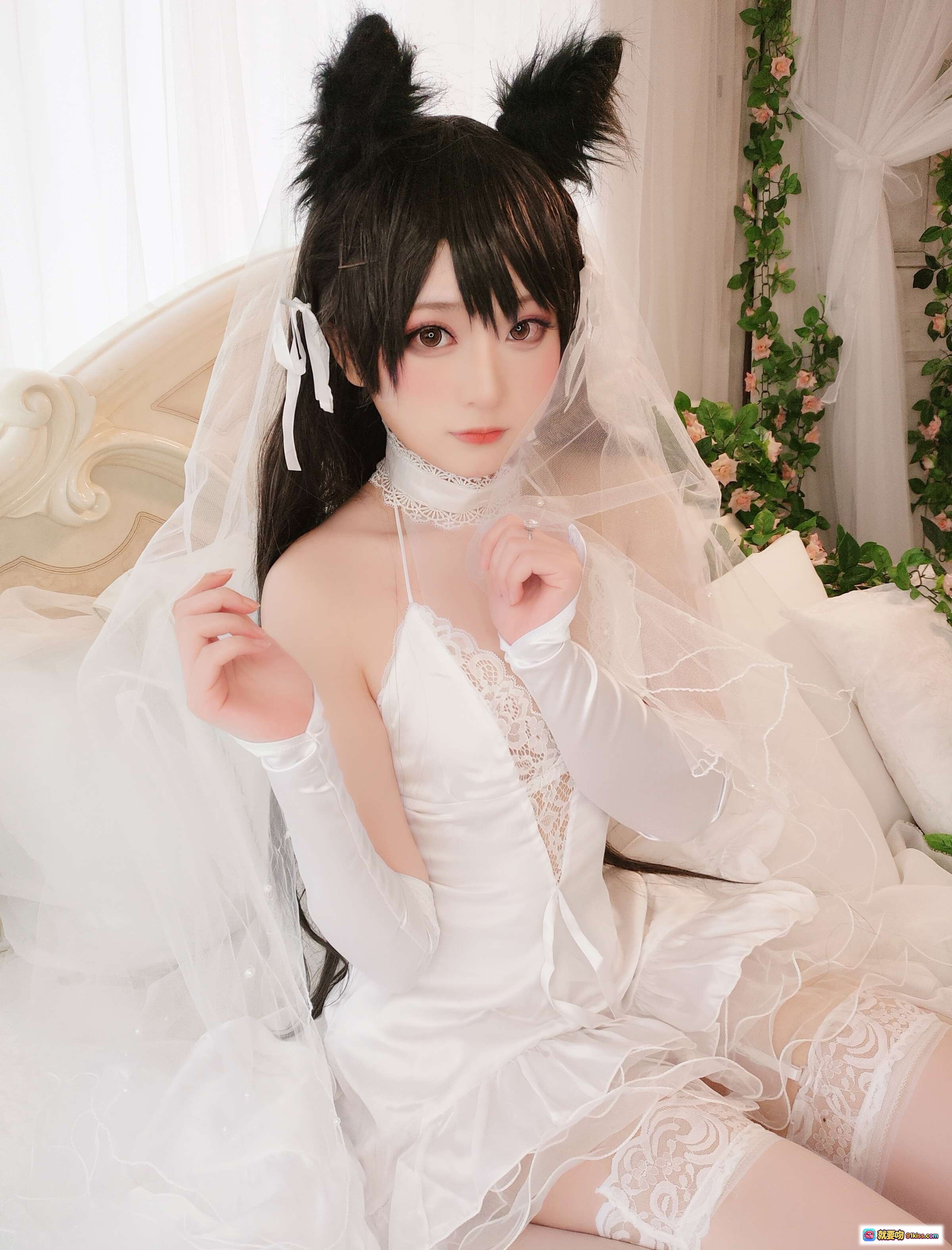 图片[7] - Yuki亭一月Fantia会员限定写真76P｜黑发兔耳少女白蕾丝睡衣私房美图 - 就要吻