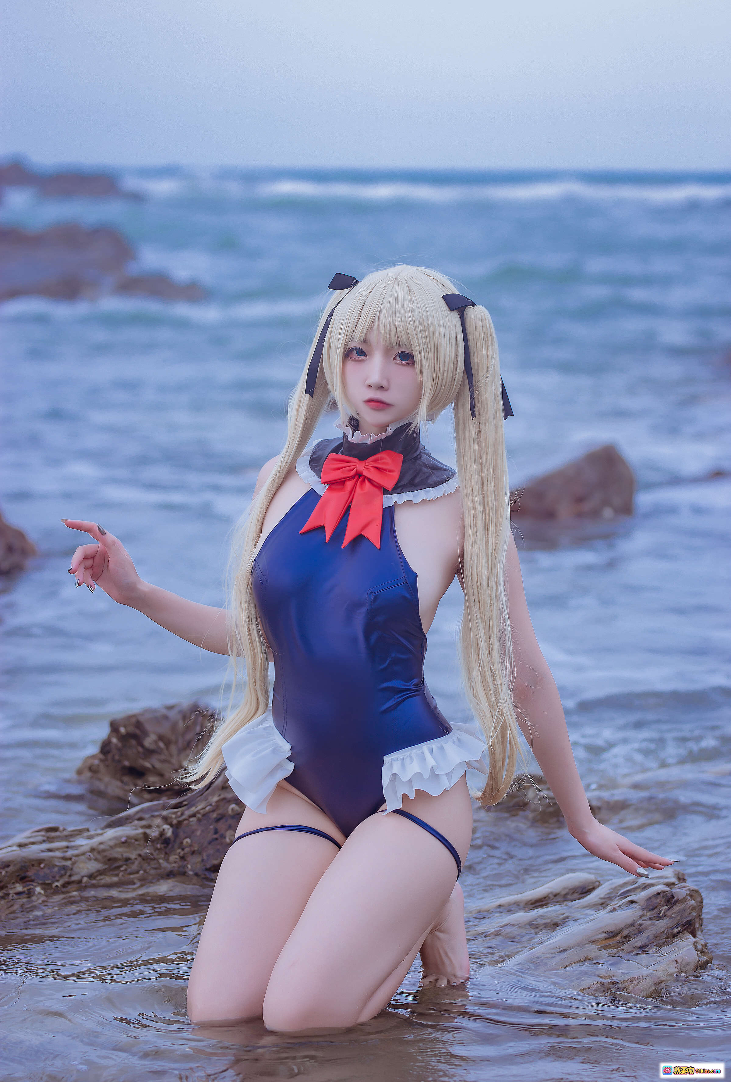 图片[10] - 二佐Nisa NO.117 碧蓝航线玛丽罗斯泳装cos 海边岩石写真 13P高清美图 - 就要吻