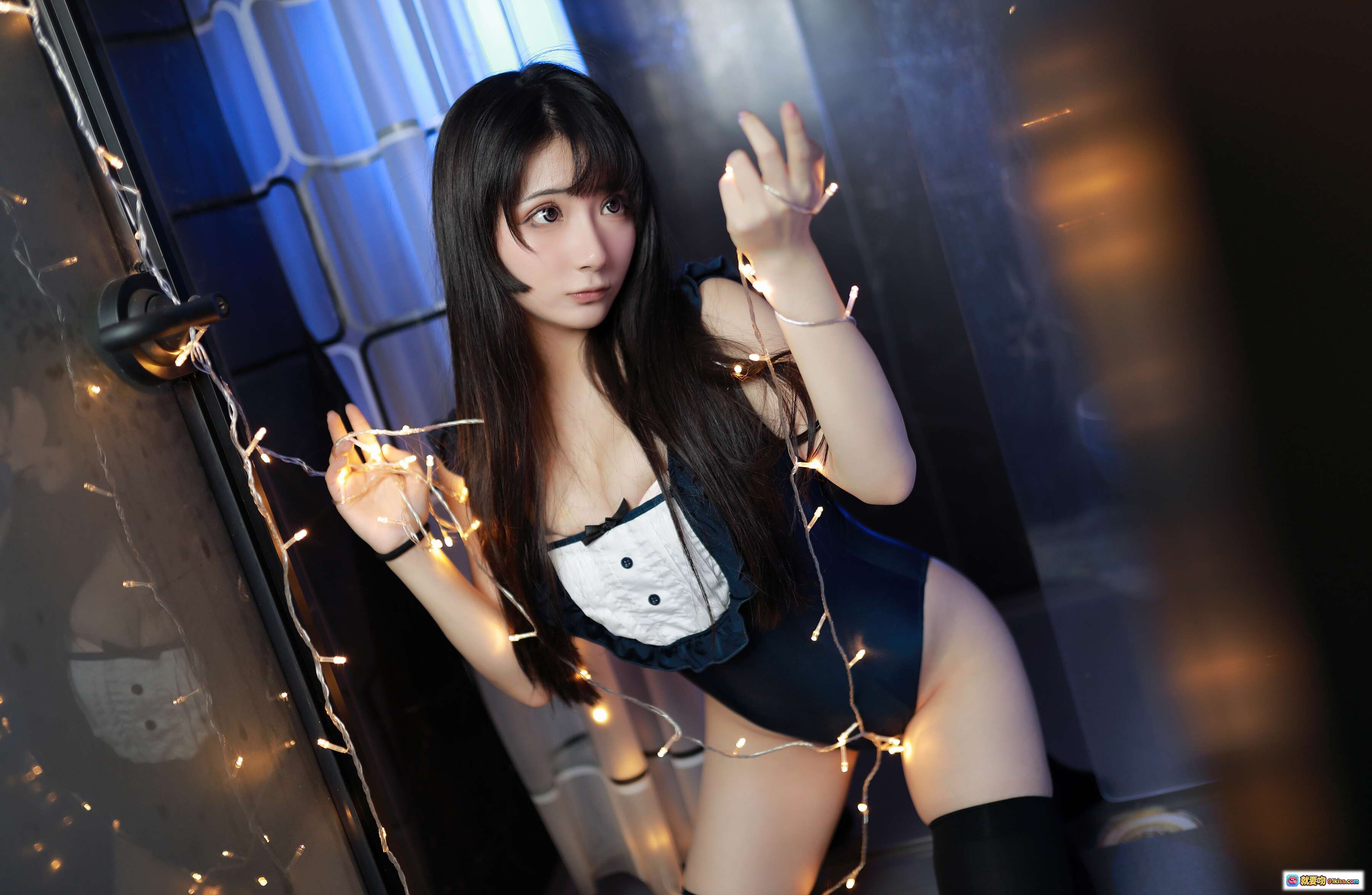 图片[5] - 三不是世w NO.002 死库水湿发黑丝美臀性感写真56P高清图集 - 就要吻