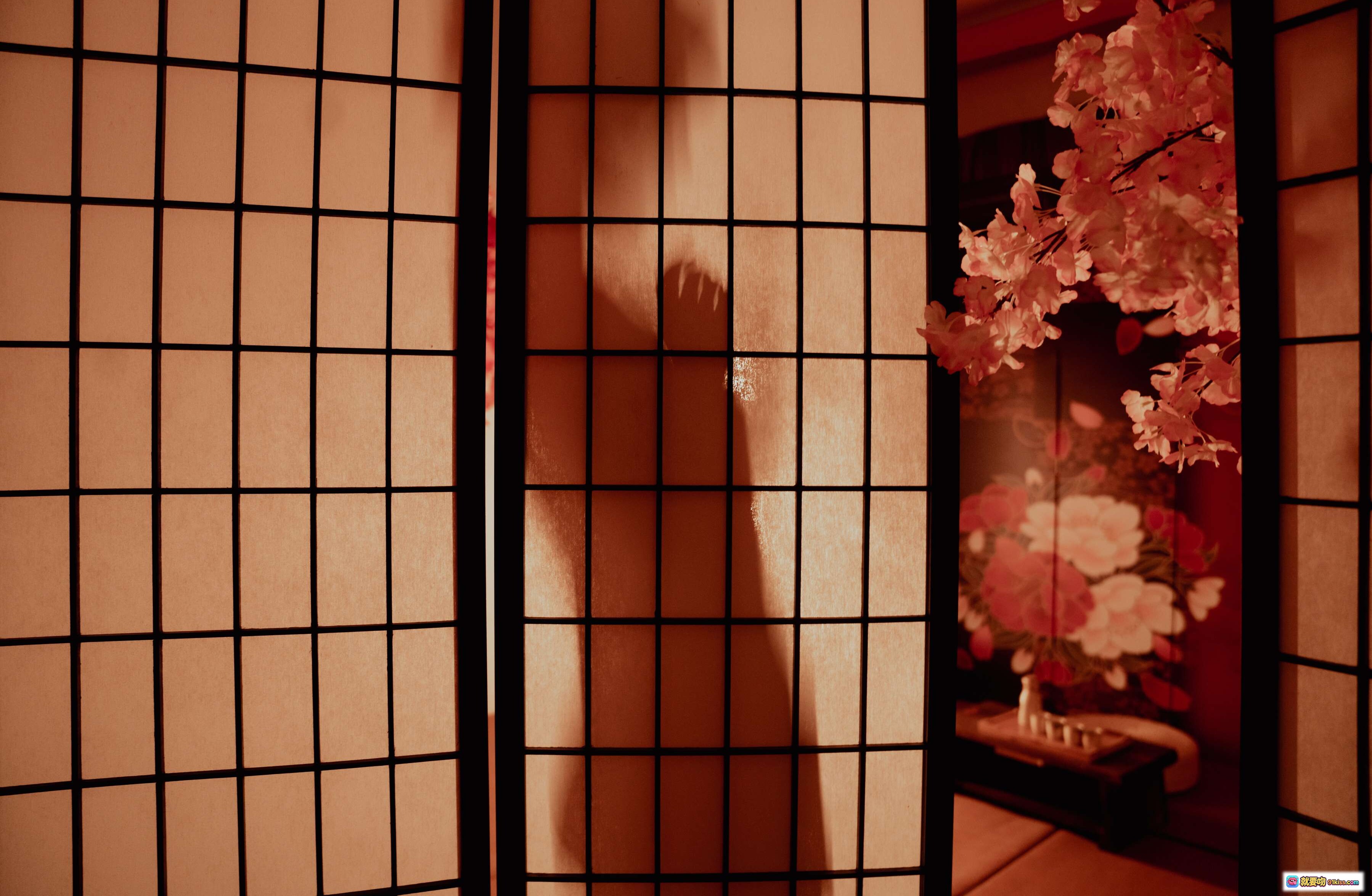 图片[8] - 晕崽Zz NO.014 小樱花和风写真｜黑丝和服美腿｜日式花伞背景｜精致发饰妆容｜55P高清图集 - 就要吻