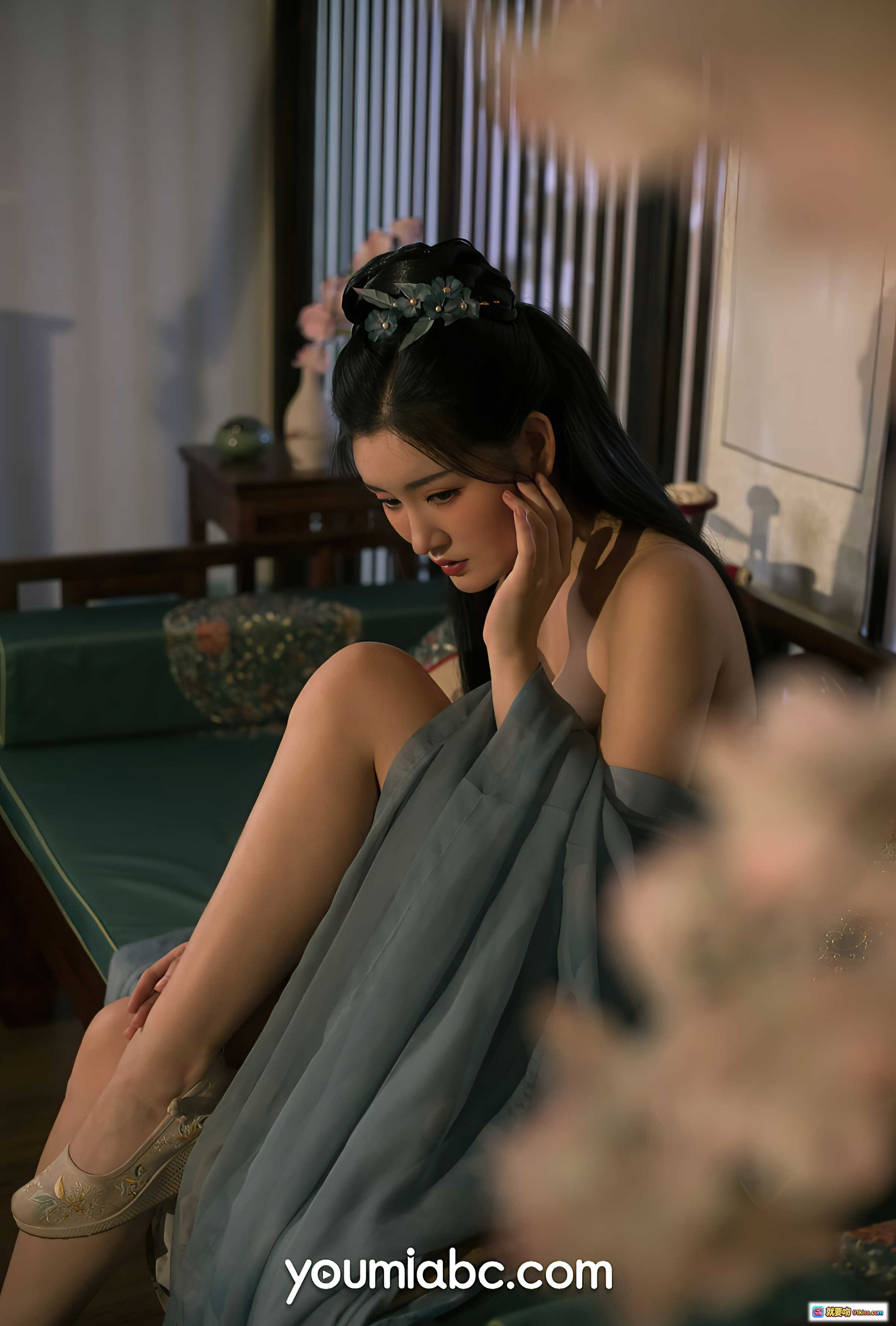 图片[5] - 沈梦瑶古风琵琶写真 | 优雅汉服美女弹奏传统乐器 | YouMi尤蜜2021年7月19日高清图集 - 就要吻