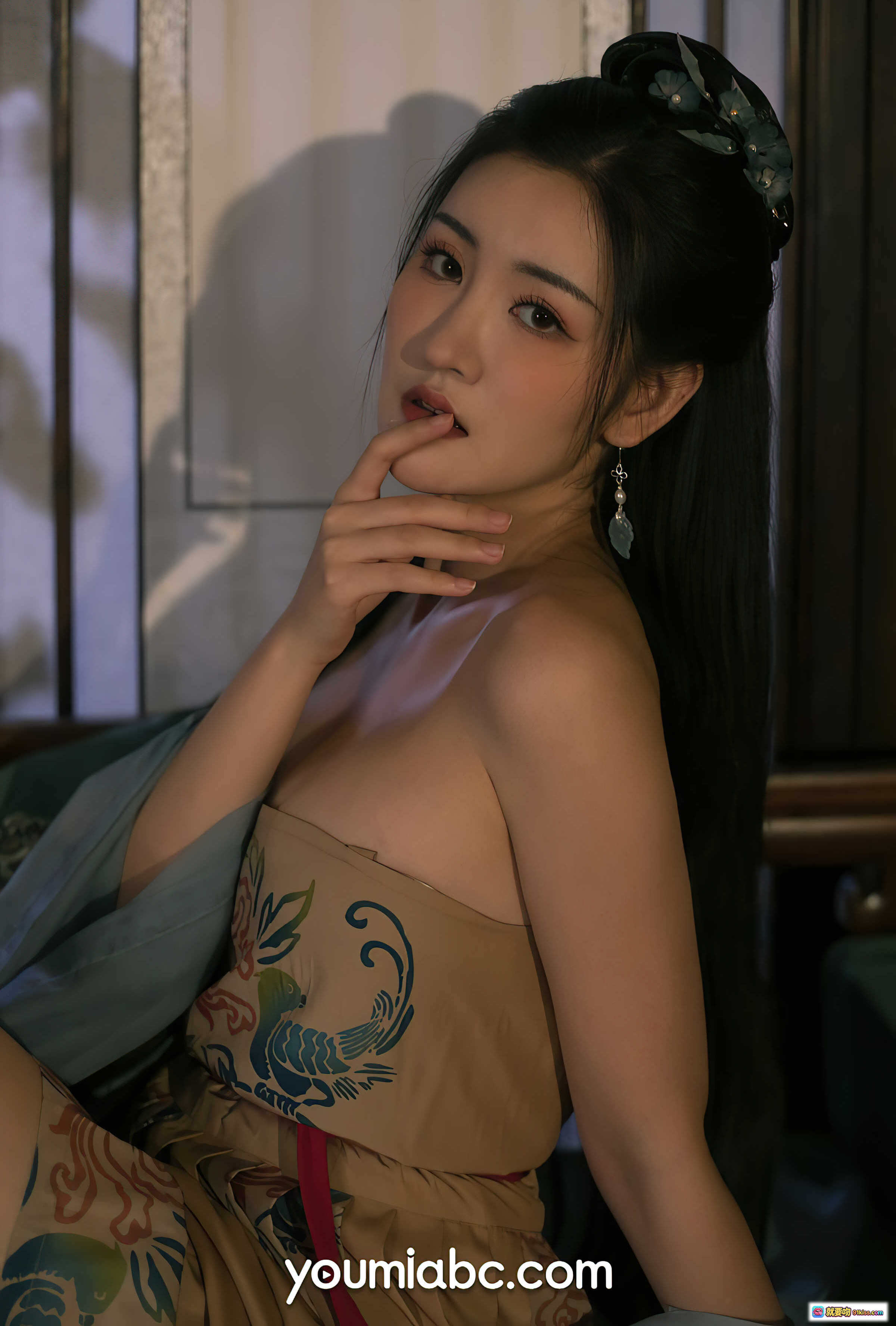 图片[9] - 沈梦瑶古风琵琶写真 | 优雅汉服美女弹奏传统乐器 | YouMi尤蜜2021年7月19日高清图集 - 就要吻