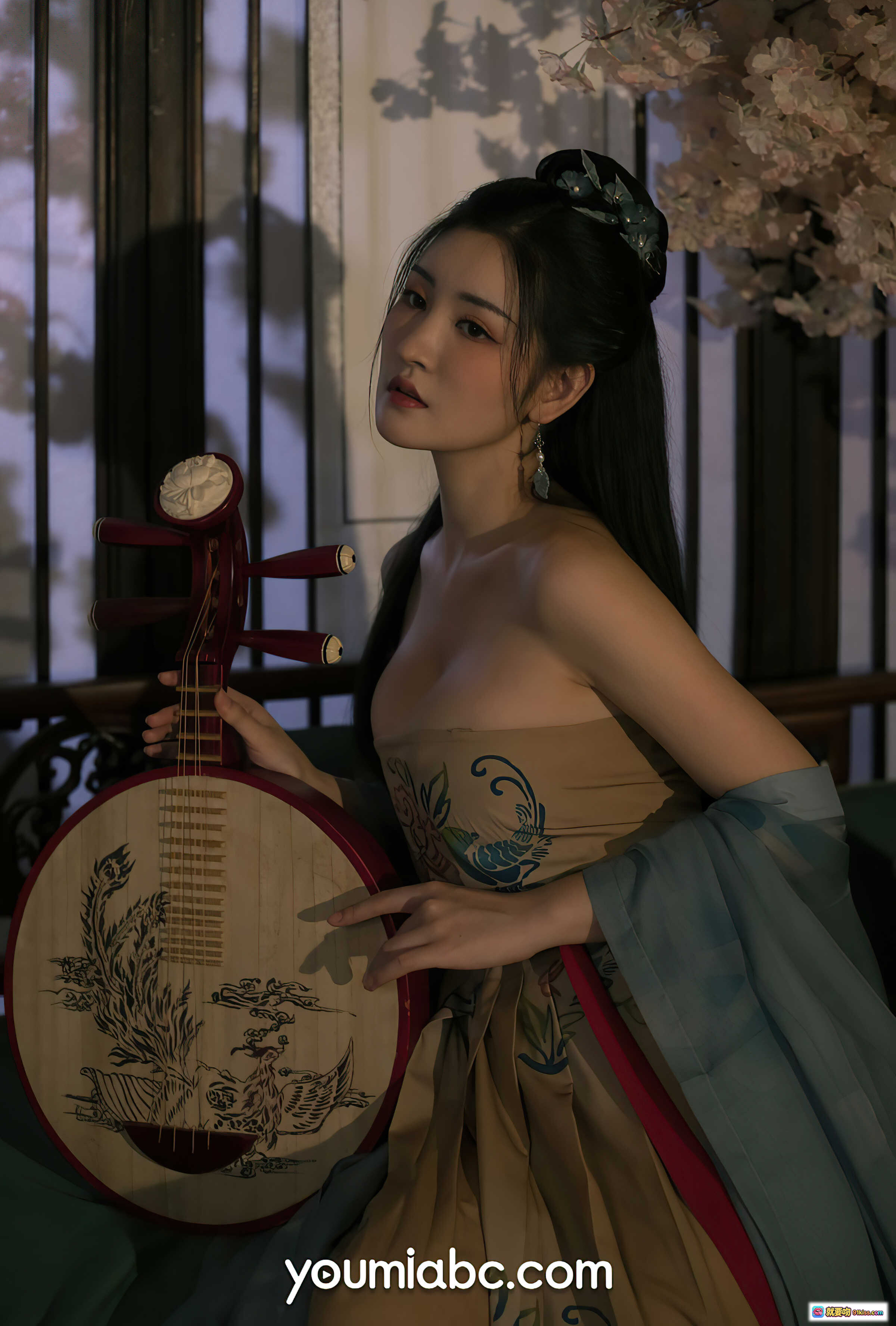 图片[2] - 沈梦瑶古风琵琶写真 | 优雅汉服美女弹奏传统乐器 | YouMi尤蜜2021年7月19日高清图集 - 就要吻